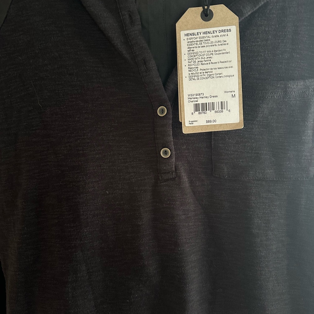 Prana Hensley Henley Dress, Size Medium, New with Tags